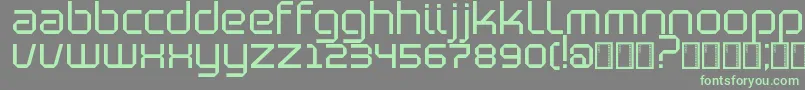 Fonte BlutterSlim – fontes verdes em um fundo cinza