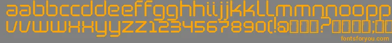BlutterSlim Font – Orange Fonts on Gray Background