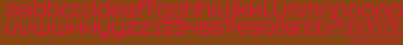 BlutterSlim Font – Red Fonts on Brown Background