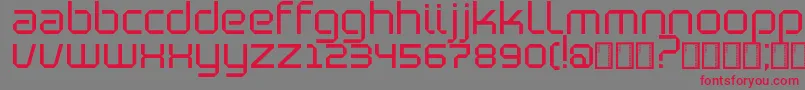 BlutterSlim Font – Red Fonts on Gray Background