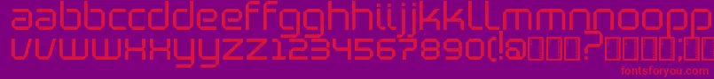 Шрифт BlutterSlim – красные шрифты на фиолетовом фоне