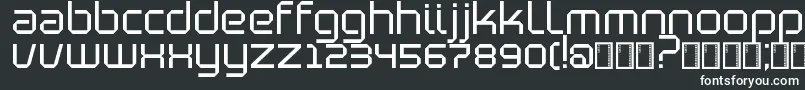 BlutterSlim Font – White Fonts on Black Background