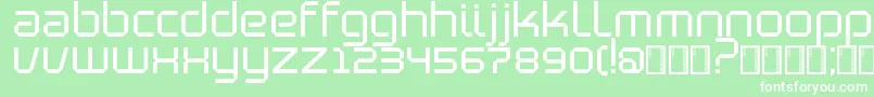 BlutterSlim Font – White Fonts on Green Background