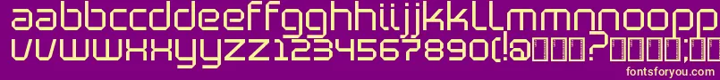BlutterSlim Font – Yellow Fonts on Purple Background