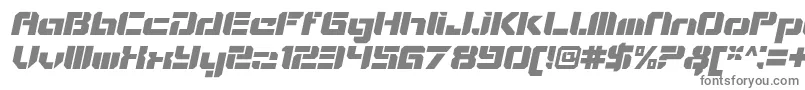 VideotechOpenitalic Font – Gray Fonts on White Background