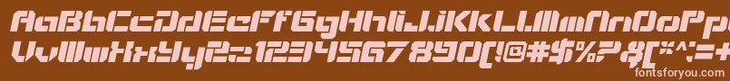 Подробнее о шрифте VideotechOpenitalic Шрифт VideotechOpenitalic – розовые шрифты на коричневом фоне