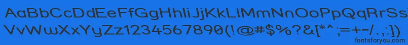 StreetCompressedReverseItalic Font – Black Fonts on Blue Background