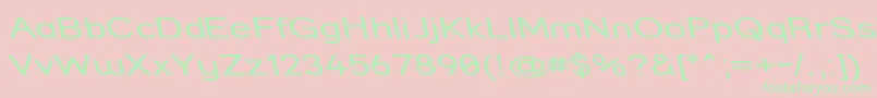 StreetCompressedReverseItalic Font – Green Fonts on Pink Background