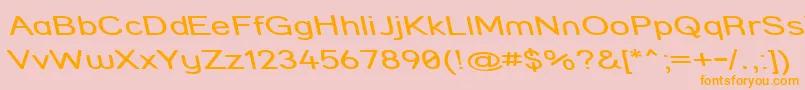 StreetCompressedReverseItalic Font – Orange Fonts on Pink Background