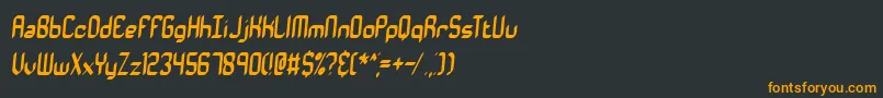 Шрифт VantageBrk – оранжевые шрифты на чёрном фоне