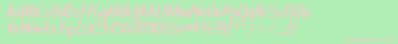 KingRichardIt Font – Pink Fonts on Green Background