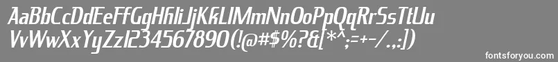 KingRichardIt Font – White Fonts on Gray Background