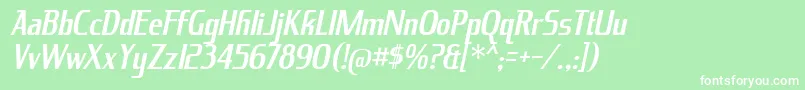 KingRichardIt Font – White Fonts on Green Background