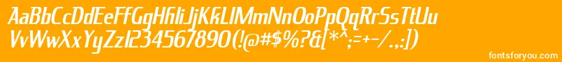 KingRichardIt Font – White Fonts on Orange Background
