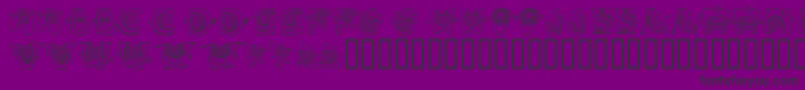 MusicForYourEars Font – Black Fonts on Purple Background