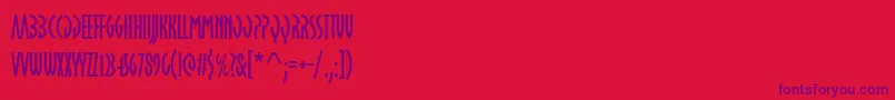 OklahomasoftOpen Font – Purple Fonts on Red Background