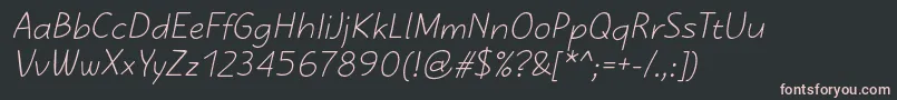 KasihItalic Font – Pink Fonts on Black Background