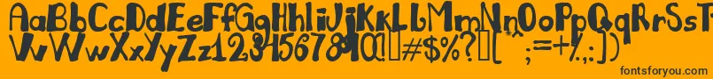 Julil Font – Black Fonts on Orange Background