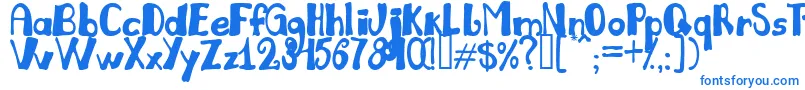 Julil Font – Blue Fonts on White Background