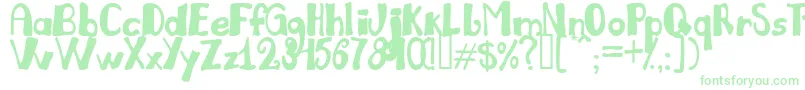 Julil-Schriftart – Grüne Schriften