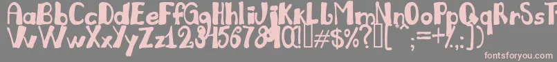 Julil Font – Pink Fonts on Gray Background