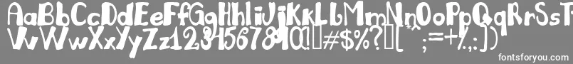 Julil Font – White Fonts on Gray Background