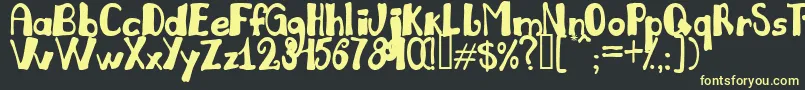 Julil Font – Yellow Fonts on Black Background