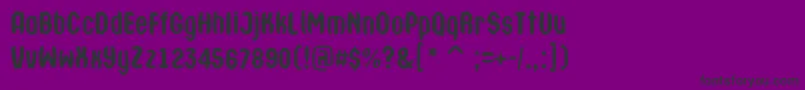 ATechnicsbrlDemibold Font – Black Fonts on Purple Background