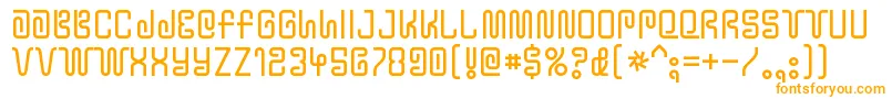 YtwokbugRegular-fontti – oranssit fontit valkoisella taustalla