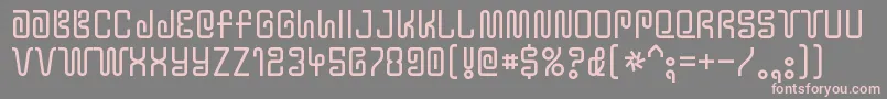 YtwokbugRegular Font – Pink Fonts on Gray Background