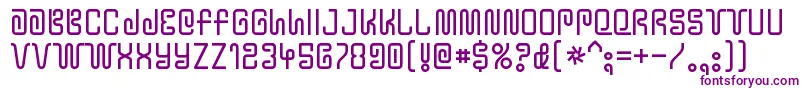 YtwokbugRegular-fontti – violetit fontit valkoisella taustalla