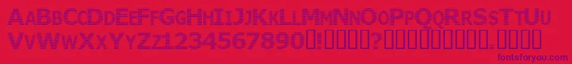 WhereIsTheRest Font – Purple Fonts on Red Background