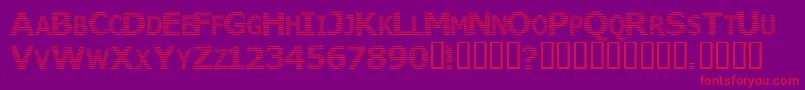 WhereIsTheRest Font – Red Fonts on Purple Background