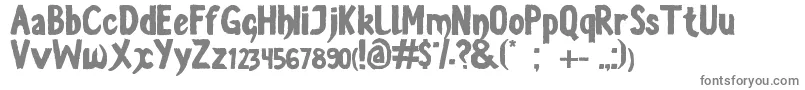 LevantateYAndate-Schriftart – Graue Schriften auf weißem Hintergrund
