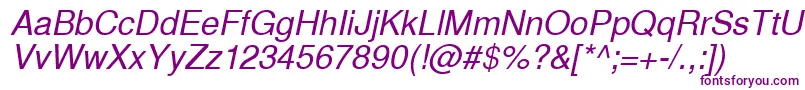 InuktitutsskItalic-fontti – violetit fontit