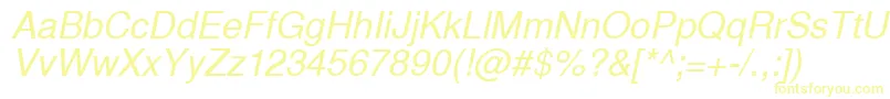 InuktitutsskItalic-Schriftart – Gelbe Schriften