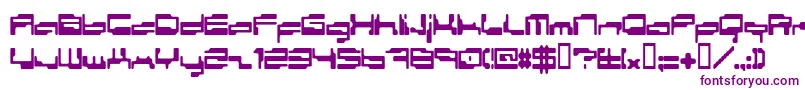 Шрифт PersonalComputer – фиолетовые шрифты на белом фоне