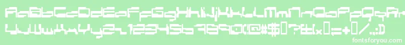 PersonalComputer Font – White Fonts on Green Background