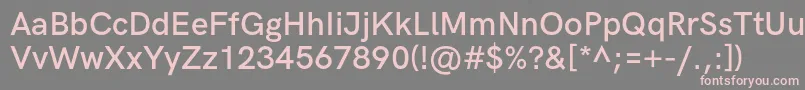 HkgroteskSemiboldlegacy Font – Pink Fonts on Gray Background