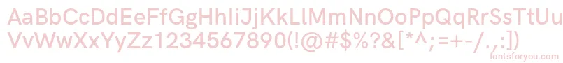 HkgroteskSemiboldlegacy Font – Pink Fonts on White Background