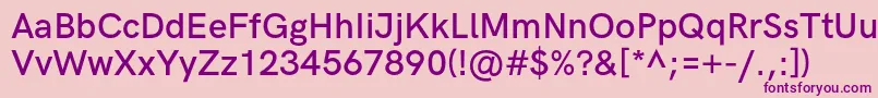 Шрифт HkgroteskSemiboldlegacy – фиолетовые шрифты на розовом фоне