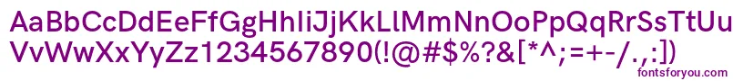 HkgroteskSemiboldlegacy-Schriftart – Violette Schriften auf weißem Hintergrund