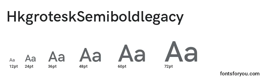 Размеры шрифта HkgroteskSemiboldlegacy