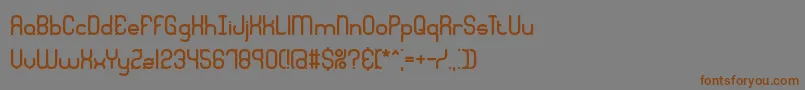 QuadraticBrk Font – Brown Fonts on Gray Background