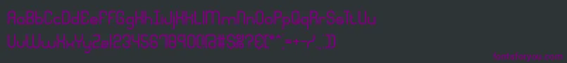 Шрифт QuadraticBrk – фиолетовые шрифты на чёрном фоне