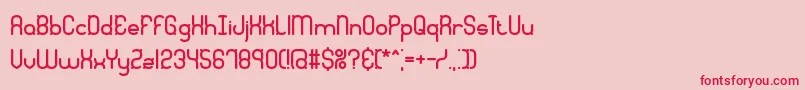 QuadraticBrk Font – Red Fonts on Pink Background