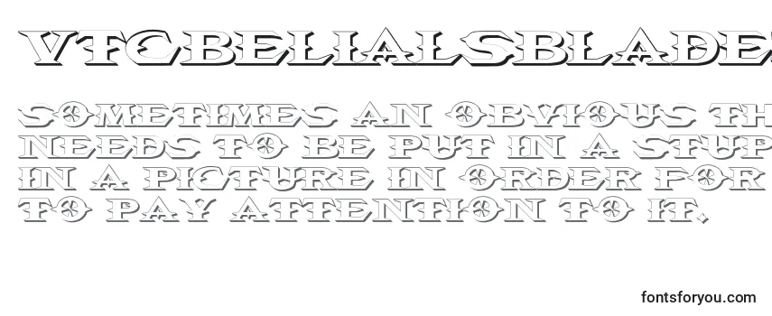 Шрифт Vtcbelialsblade3D