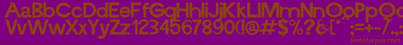 Vieira Font – Brown Fonts on Purple Background