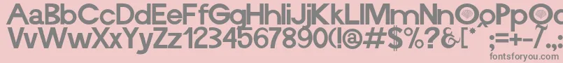 Vieira Font – Gray Fonts on Pink Background