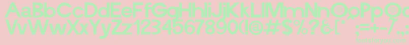 Vieira Font – Green Fonts on Pink Background